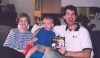 Mary and Jim Clark with Adam...he don't want to go home.