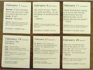 Cut Pages of the Calendar