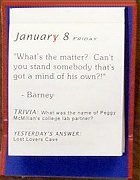 Mayberry Desktop Daily Calendar